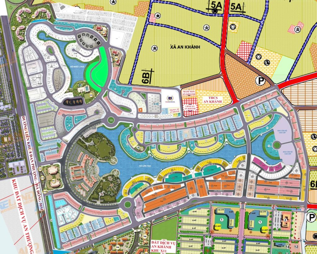 Bản đồ dự án Nam An Khánh